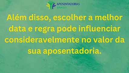 Escolher a melhor data e regra influencia no valor